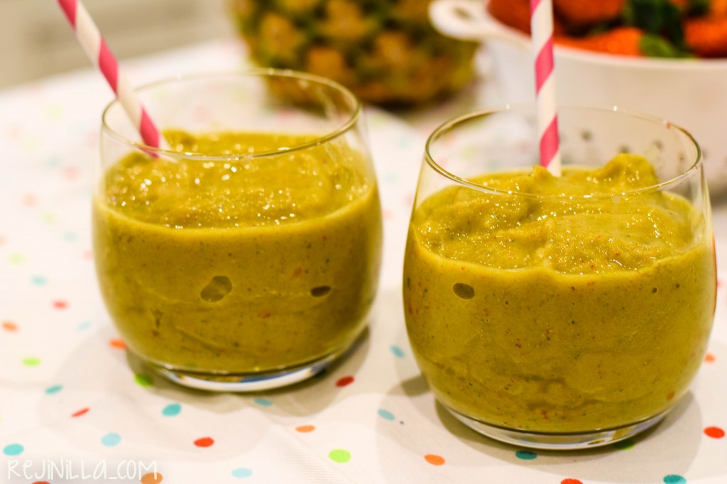 kale piña fresa smoothie-6