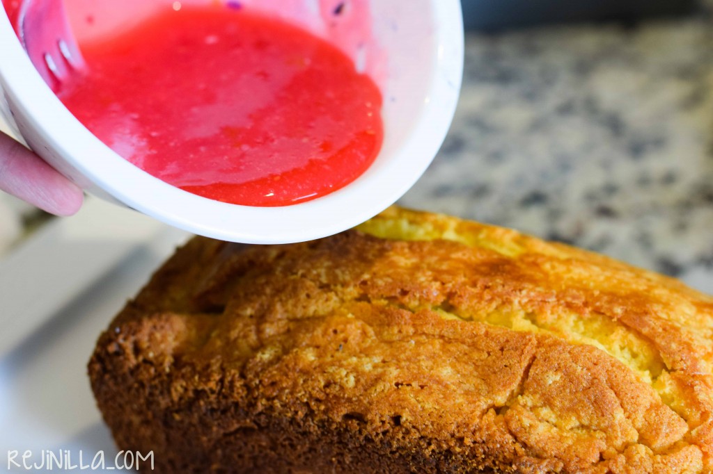 Panqué con glaseado frambuesa-10