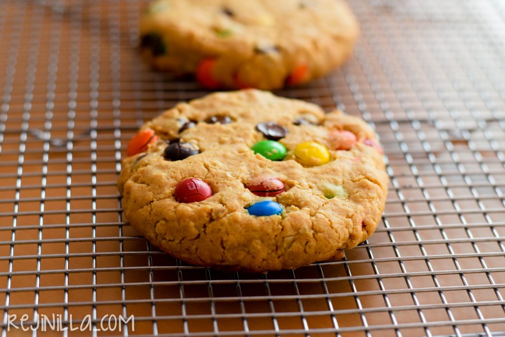 Galleta de cacahuate y M&Ms receta para 2