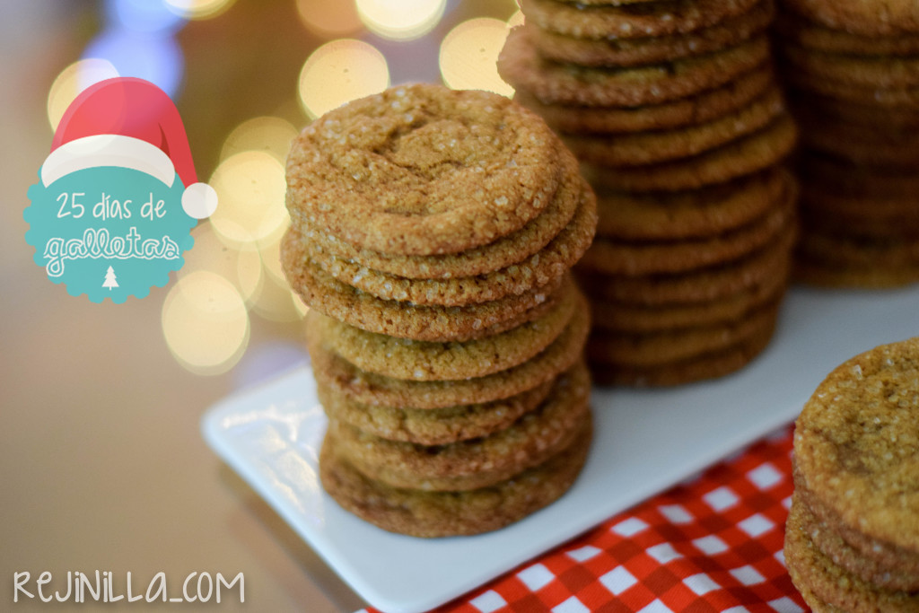 Galletas chewy de jengibre