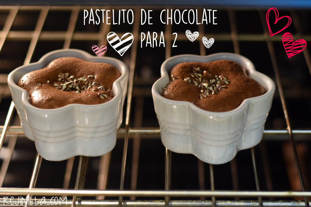 fudgy cake para dos valentin