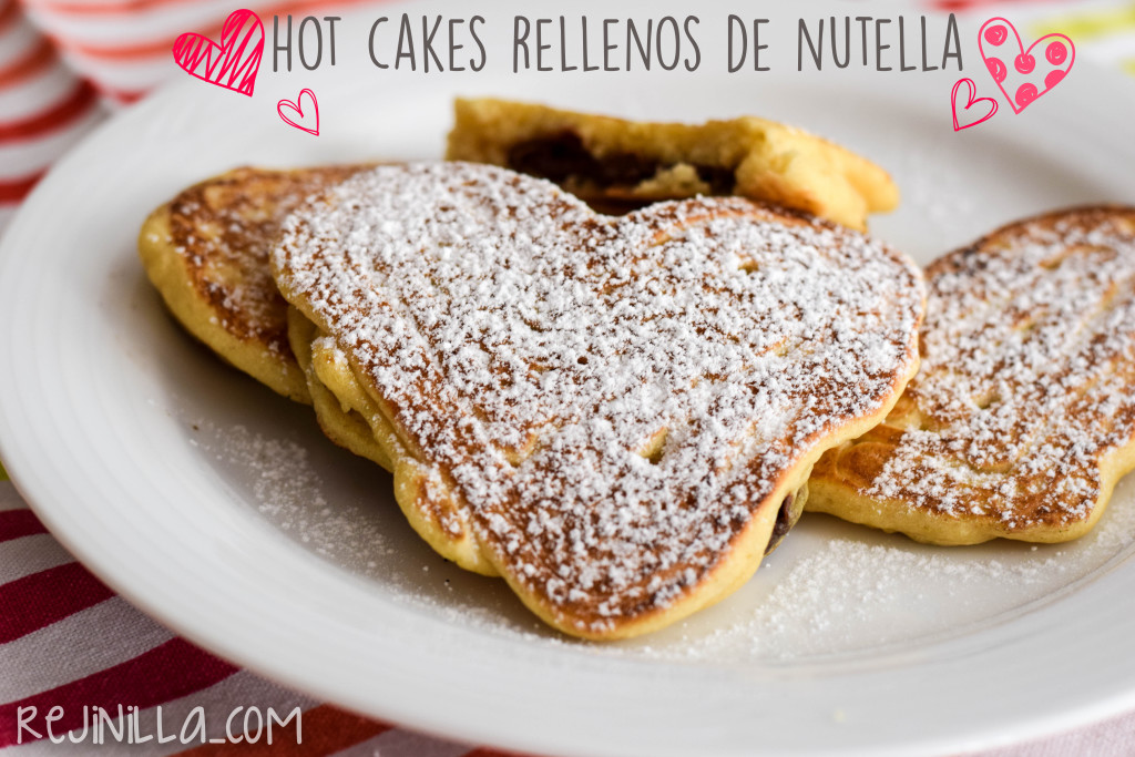 hotcakes rellenos de nutella valentin