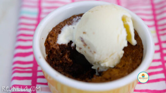 budín brownie para 2-4