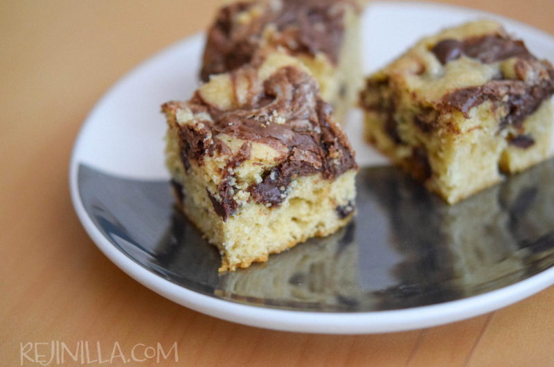 Pastelito de chispas de chocolate y Nutella